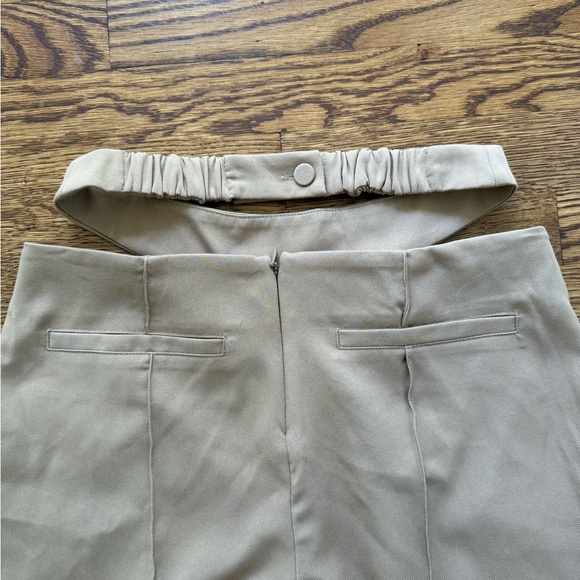 CAMILA COELHO Tiana Pants Taupe‎ Cut Out Flirty Sexy Revolve Club Tapered S - Picture 3 of 6